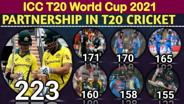 Highest Wicket Partnership in T20 World Cup International (Batting Record)