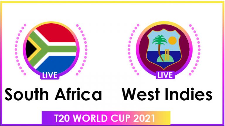 South Africa vs West Indies Live Score 18th T20 WC Match Live Streaming