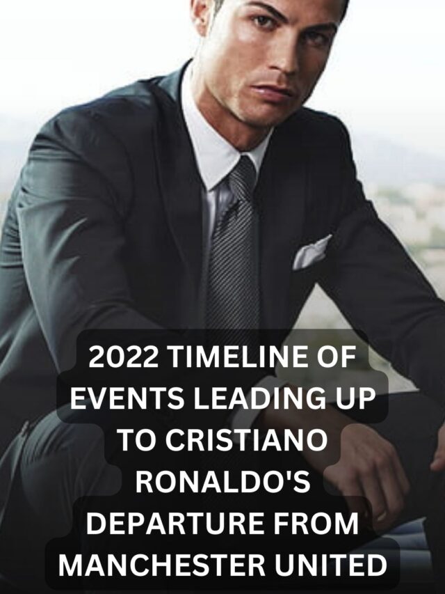2022 Timeline of events leading up to Cristiano Ronaldo’s departure from Manchester United